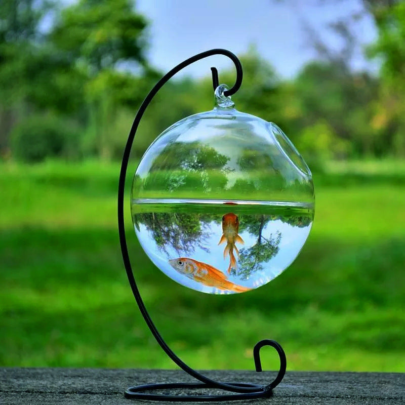 Hanging Glass Fish Bowl
