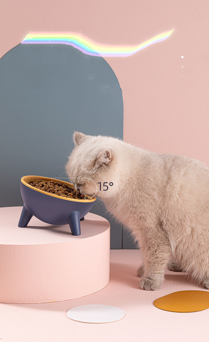 Dual Pet Feeder Bowl with Stand – For Cats, Dogs & Rabbits
