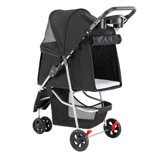 Foldable Pet Stroller for Cats and Dogs